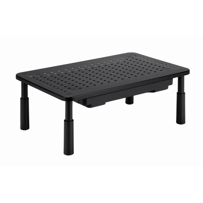 Soporte De Monitor Gembird Ms-Table-D-01 Ajustable Con Cajón (Rectángulo)