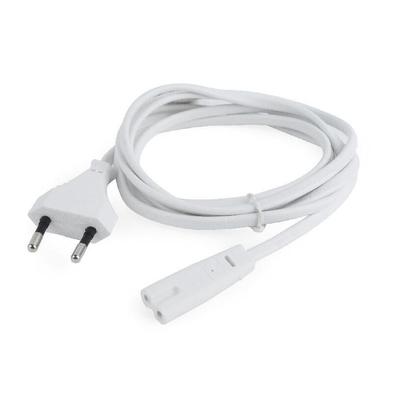 Gembird Cable De Alimentacion Euro C7  1.8m Blanco