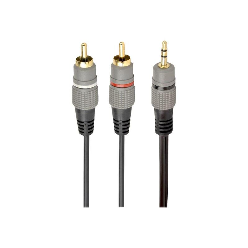 Gembird Cable Estéreo 3,5 Mm A 2 Conectores Rca 2,5 M Conectores Chapados En Oro