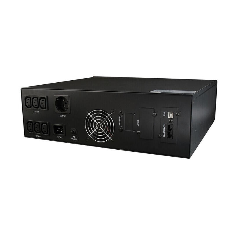 Gembird Eg-Upsrack-12 Ups Energenie-Gembird Rack 19 3.4u, 2000va, Pure Sine, 6xiec, 1xschuko230v, Lcd