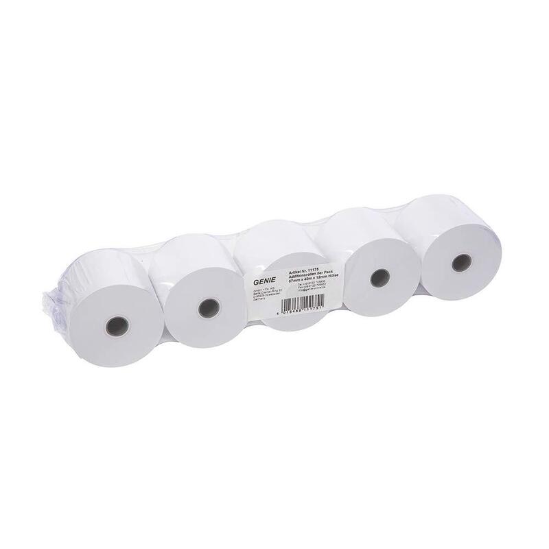Genie Papierrolle 57mm Holzfrei -Universal Einsetzbar- 5st.