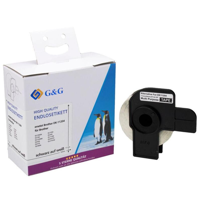 G&G 400er-Pack Etiquetas Compatible Con Brother Dk-11204