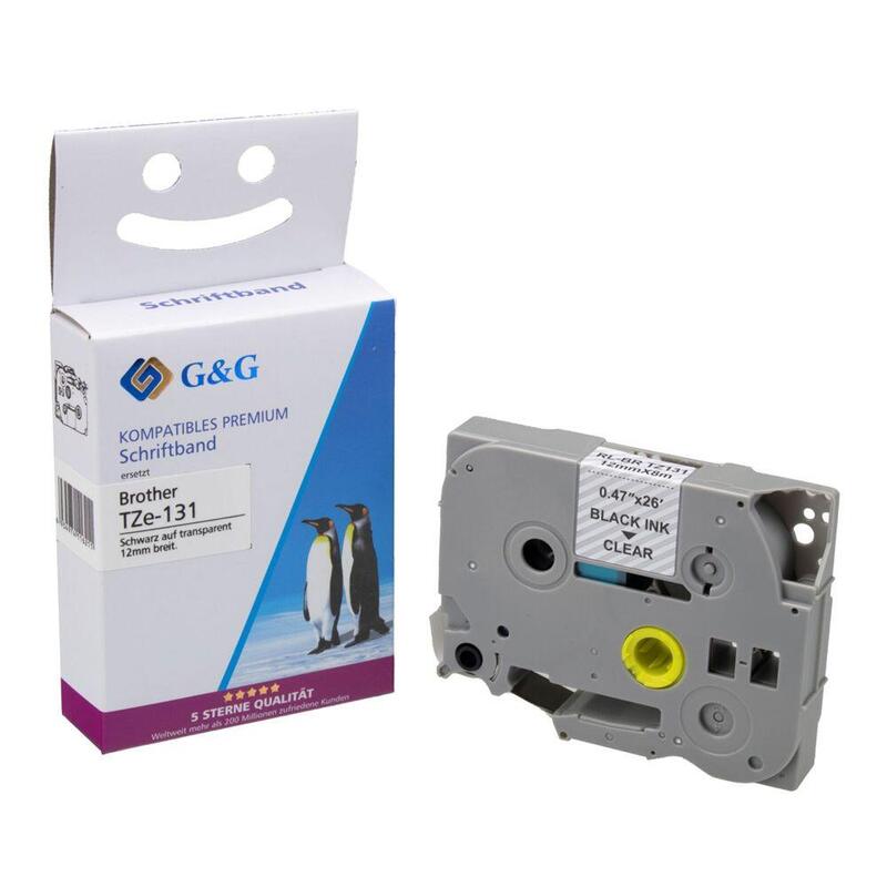 G&G Cinta Para Etiquetadora Compatible Con Brother Tze-131
