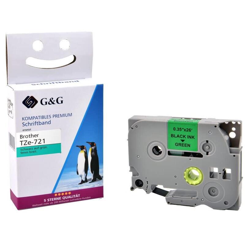 G&G Cinta Para Etiquetadora Compatible Con Brother Tze-721