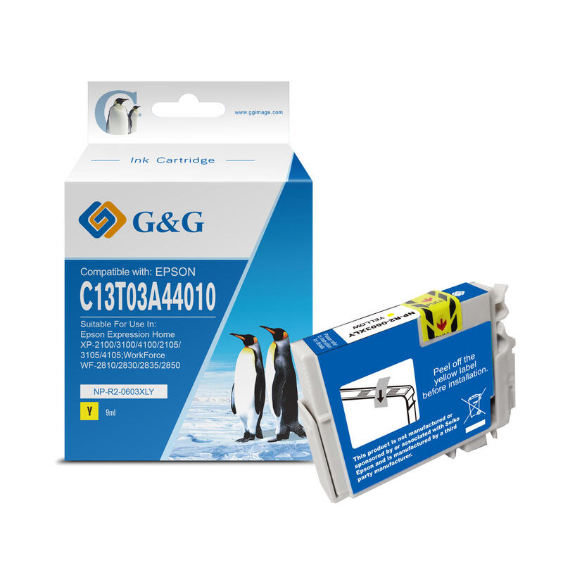 G&G Epson T03a4/T03u4 (603xl) Amarillo Cartucho De Tinta Generico C13t03a44010/C13t03u44010