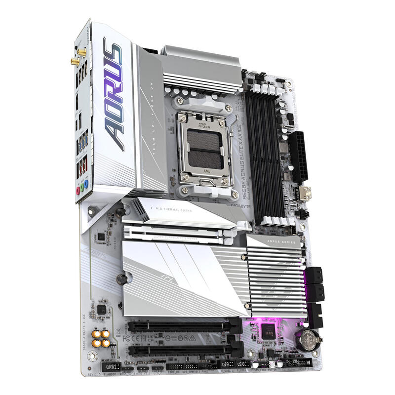 Gigabyte B650e Aorus Elite X Ice Am5 4xddr5 4xsata 3xm.2