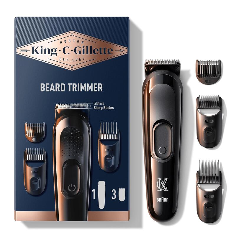 Gillette King C. Elektrischer Bartschneider Herren Kabellos