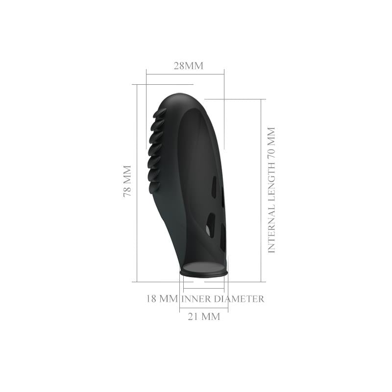 Pretty Love - Gilo Vibrador De Dedo Silicona Negro
