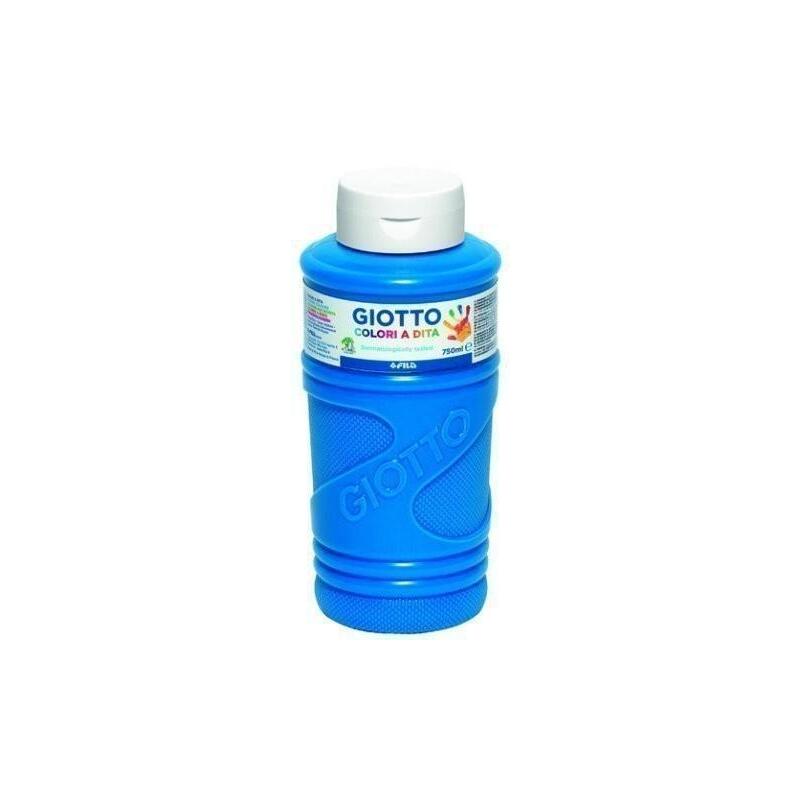 Giotto Pintura De Dedos De 750 Ml Color Azul Cyan