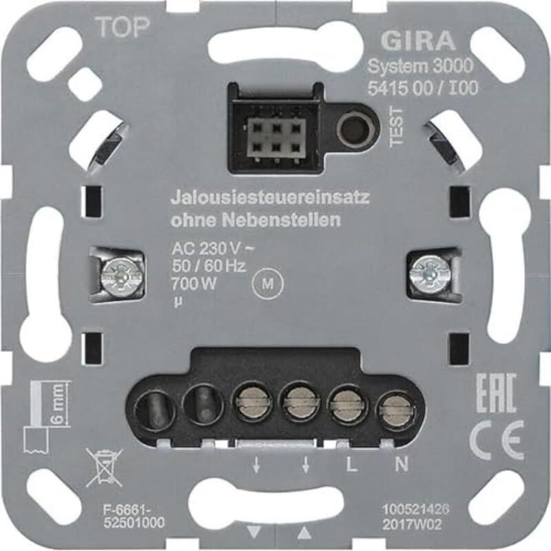 Gira 541500 S3000 Jal.Steuereins. O.Nebenst.Eing. Inserto