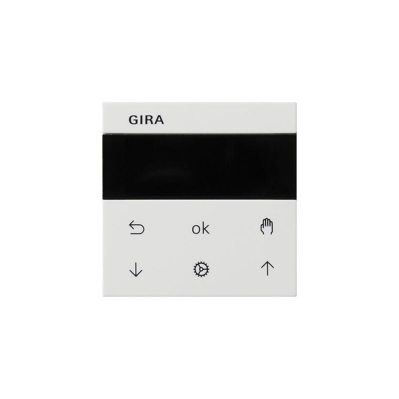 Gira S3000 Jalousie- Y Schaltuhr Display System 55 Blanco Puro Brillante