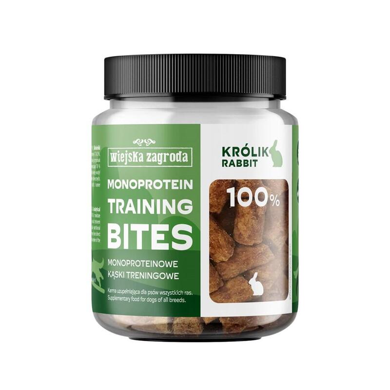 Golosina Para Perros Wiejska Zagroda Mordeduras De Entrenamiento Monoproteicas Conejo  150 G