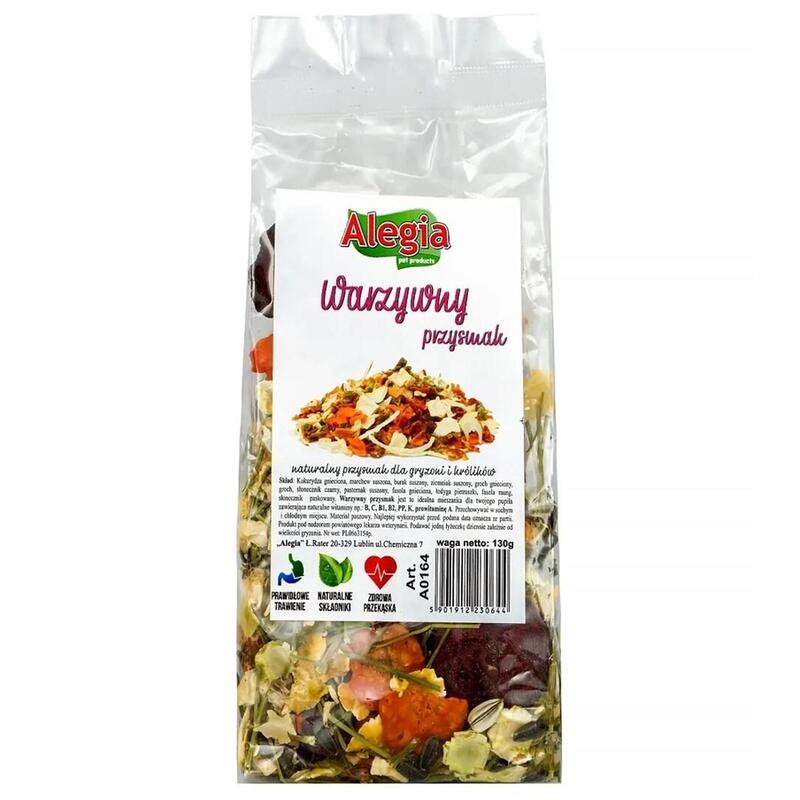 Golosina Para Roedores Y Conejos Alegia Vegetable Treat  130g