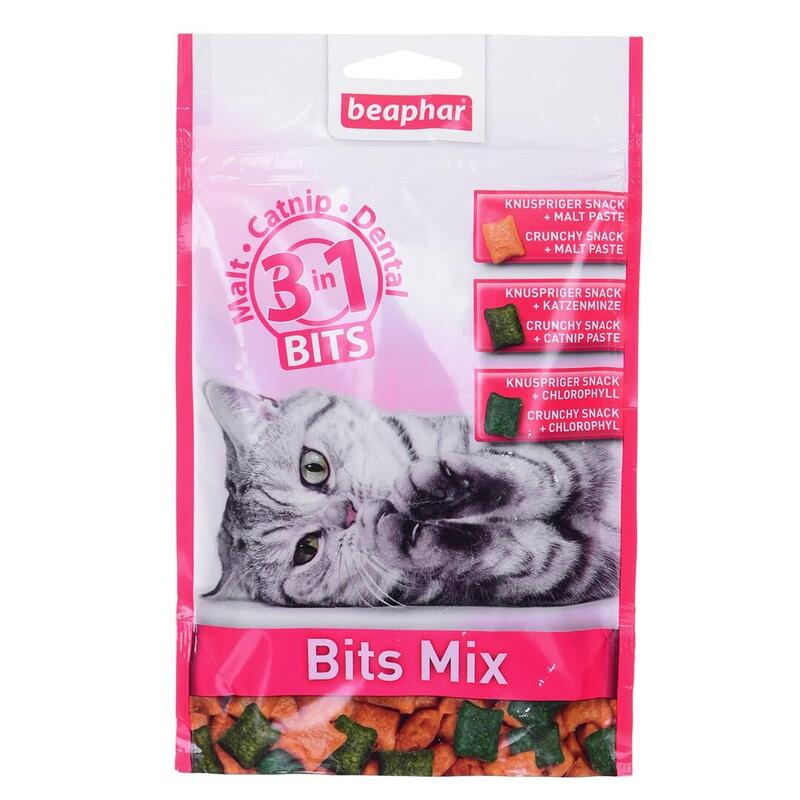 Golosinas Beaphar Bits Mix Para Gatos 150 G