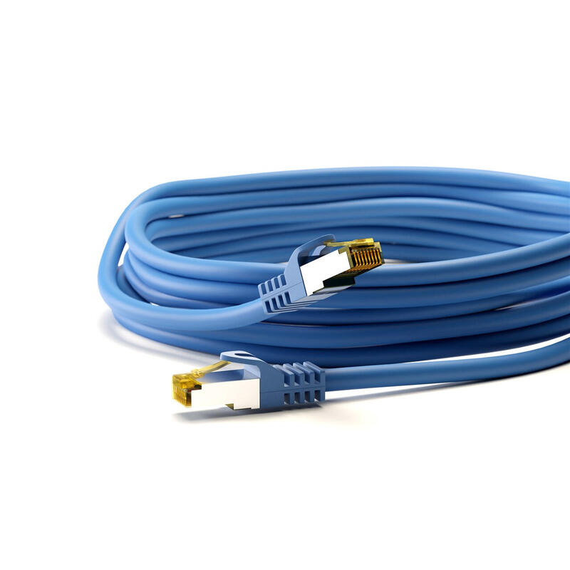 Latiguillo Cat 7, S/Ftp, 10.00 M, Azul, Lszh Goobay