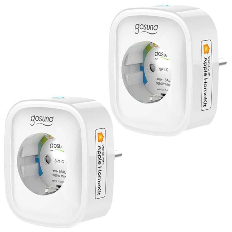 Inteligentne Gniazdko Wifi Gosund Sp1-H, 2 Sztuki (Homekit) (Dwupak)