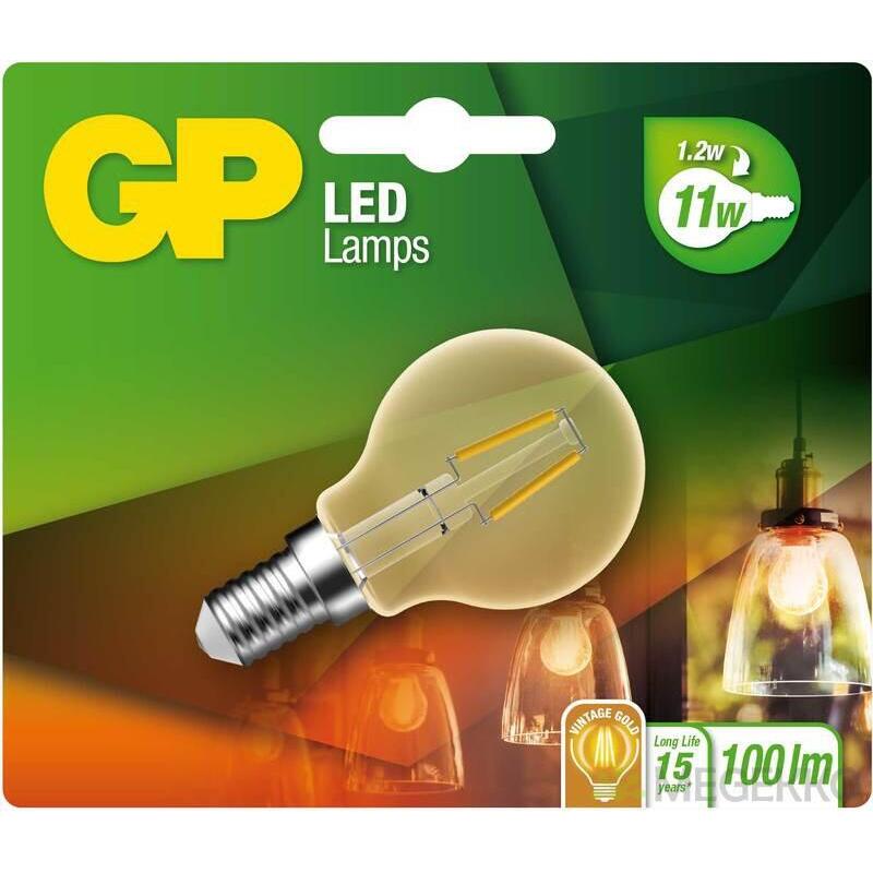 Gp Lighting Led Mini Globus Gold E14 1,2w (25w) Filamento Gp 080589