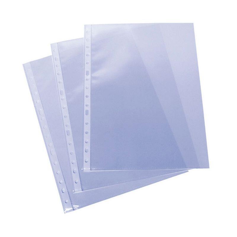 Grafoplas Fundas Multitaladro 11 Pp Transparentes 80 Micras Galga Extra Liso A4 Paquete -100u-