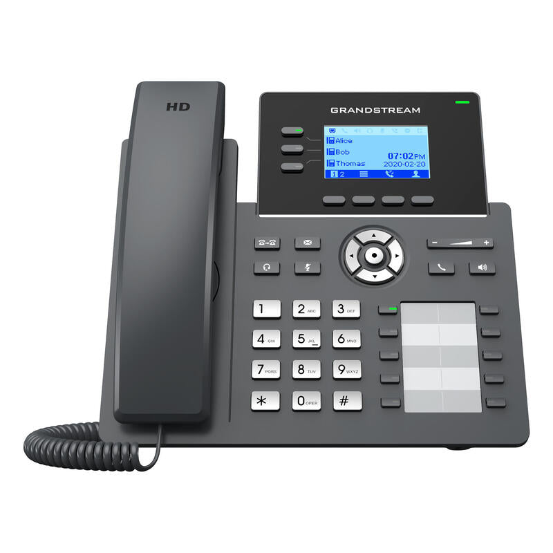 Grandstream Grp2604 [Telefono Voip: 6 Cuentas Sip, Audio Hd, 10 Ajustes Preestablecidos, 2 Rj45 10/100/1000 Mbps]