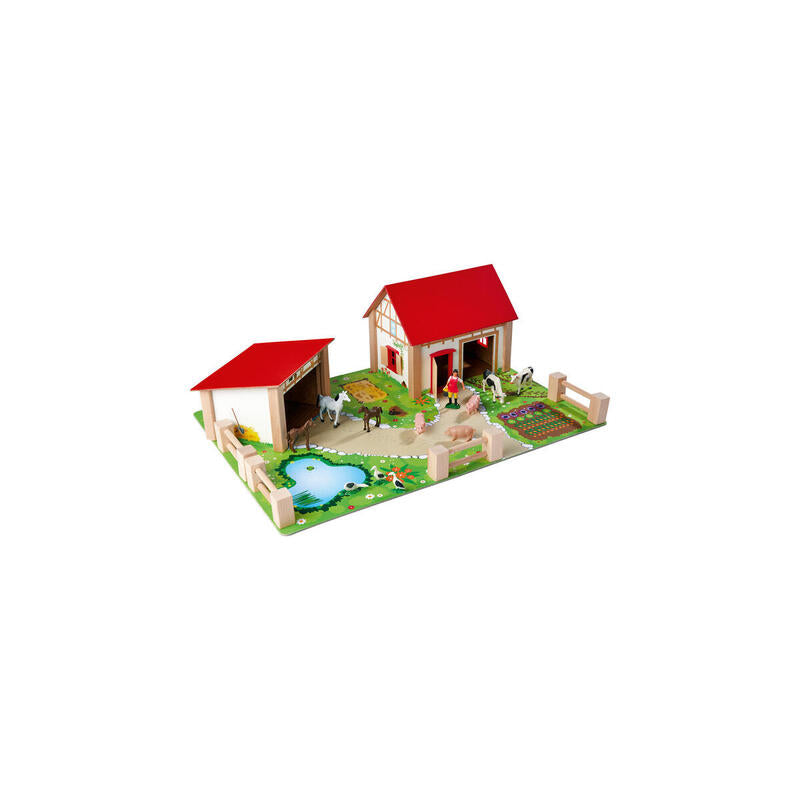 Granja Eichhorn Con Accesorios, Figura De Juguete 100004309