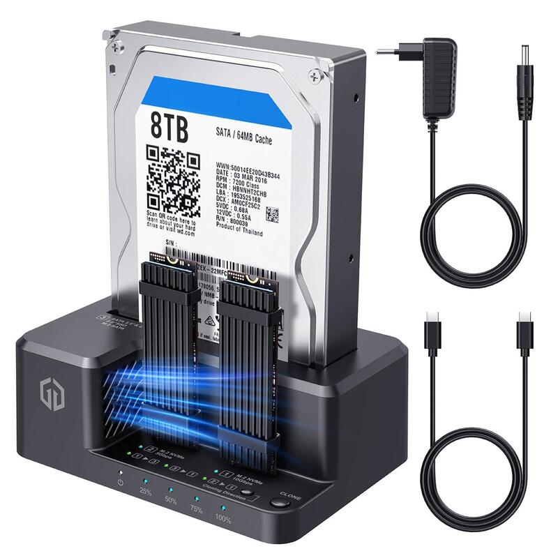 Graugear Docking-& Klonstation M2 Nvme/Sata Ssd 2,5/3,5" Usb