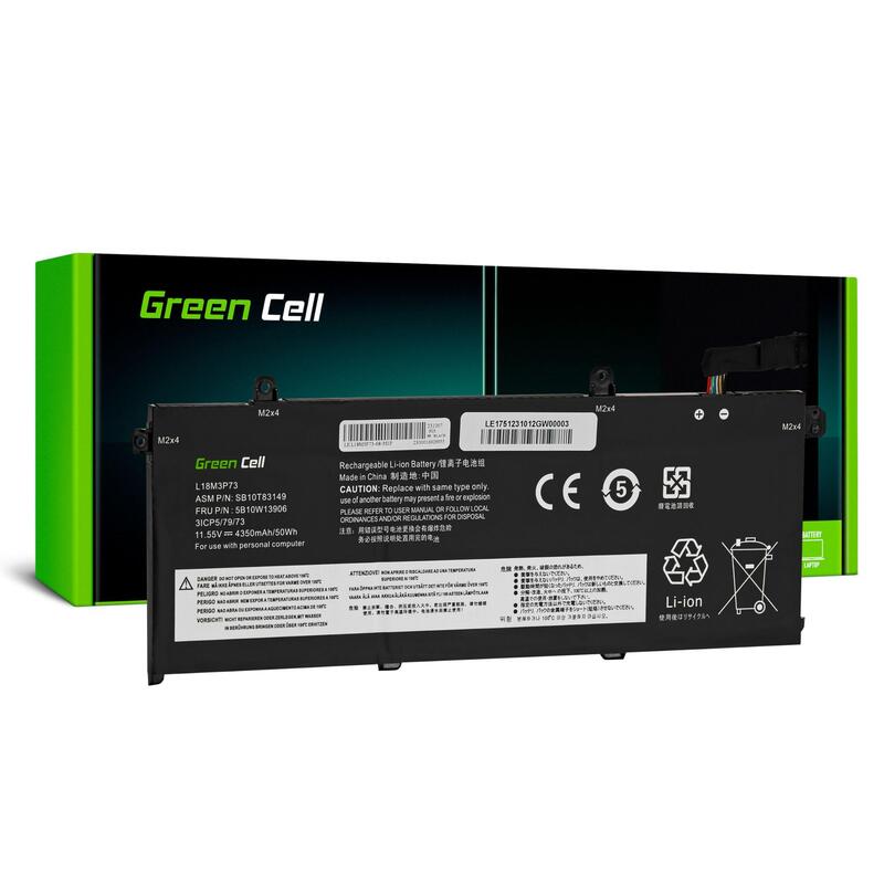 Green Cell Battery L18l3p73 11.55v 4350mah For Lenovo Thinkpad T490 P43s T14