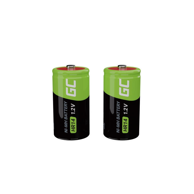 Greencell 4x Battery C R14 Hr14 Ni-Mh 1.2v 4000mah