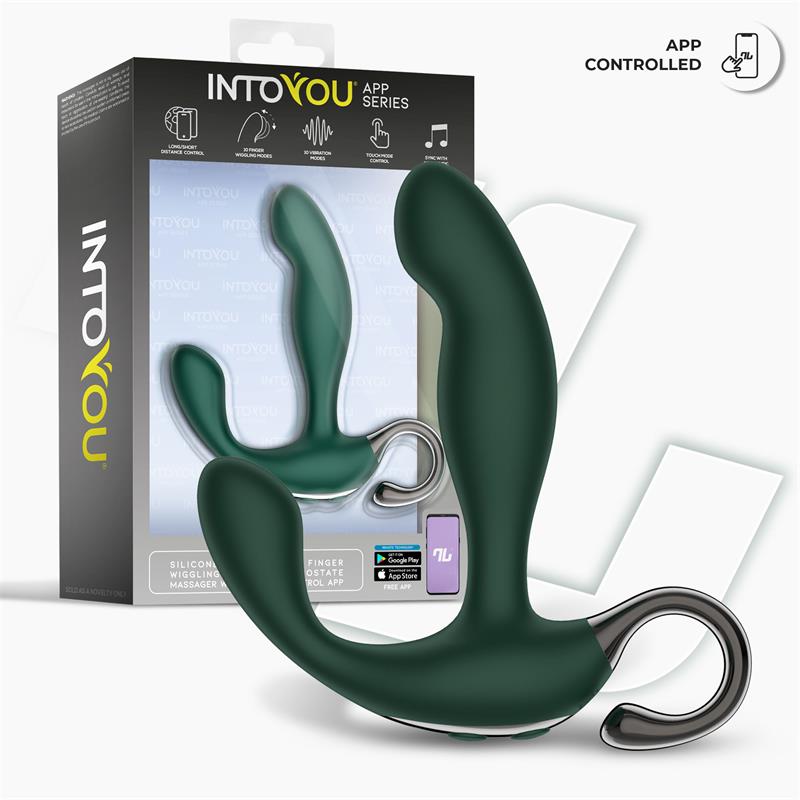 Greeny Masajeador Prostático Con Finger Wiggling Y App
