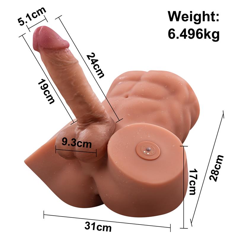 Gretel Semi Torso Con Dildo Desmontable, Thrusting Y App 6 Kg