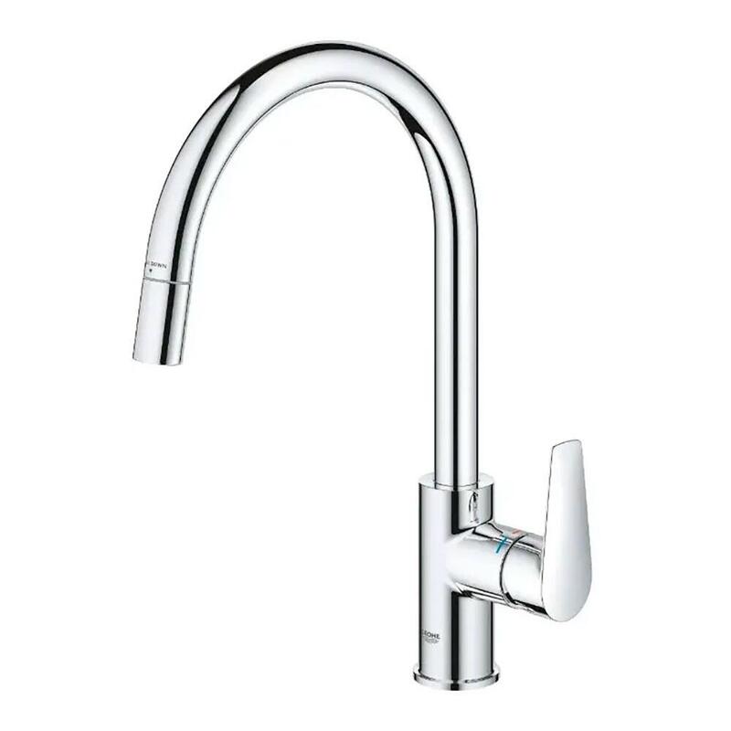 Grifo Monomando De Cocina Con Caño Alto Extraible Serie Start Edge