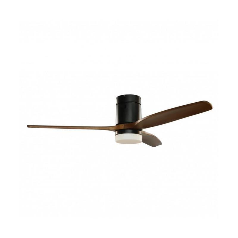 Grunkel Ventilador De Techo Con Luz 41w 6 Velocidades C/Temporizador Madera Oscura