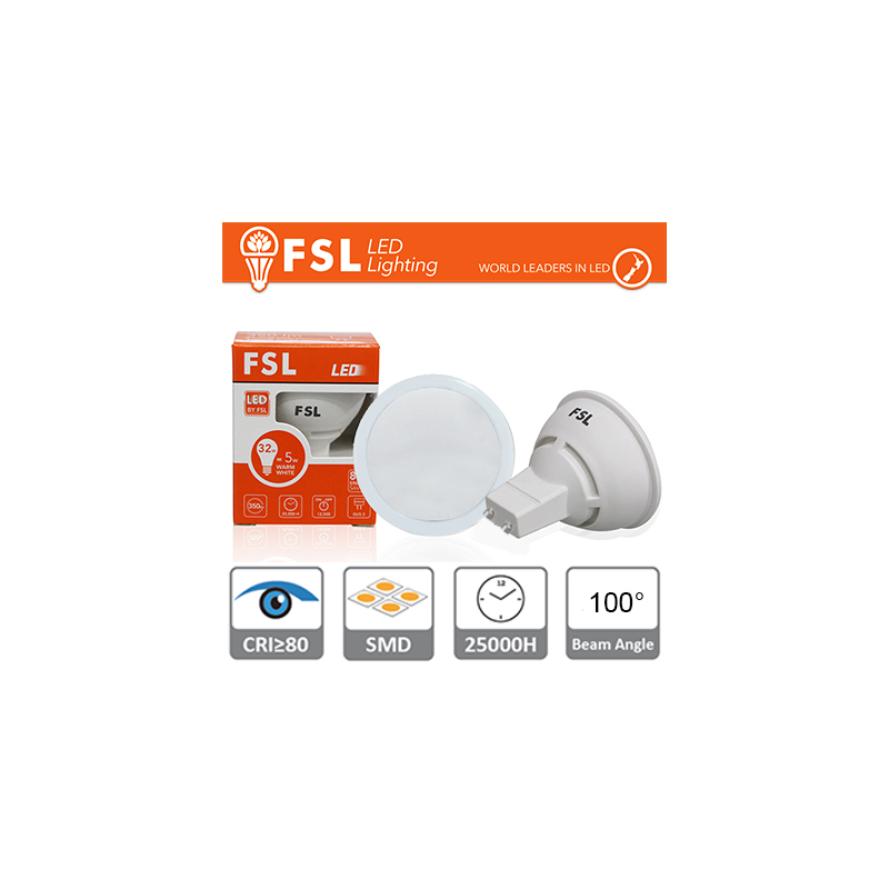 Gu10  Led - 6w 6500k 540lm 100° Cri>80 Antirreflejos