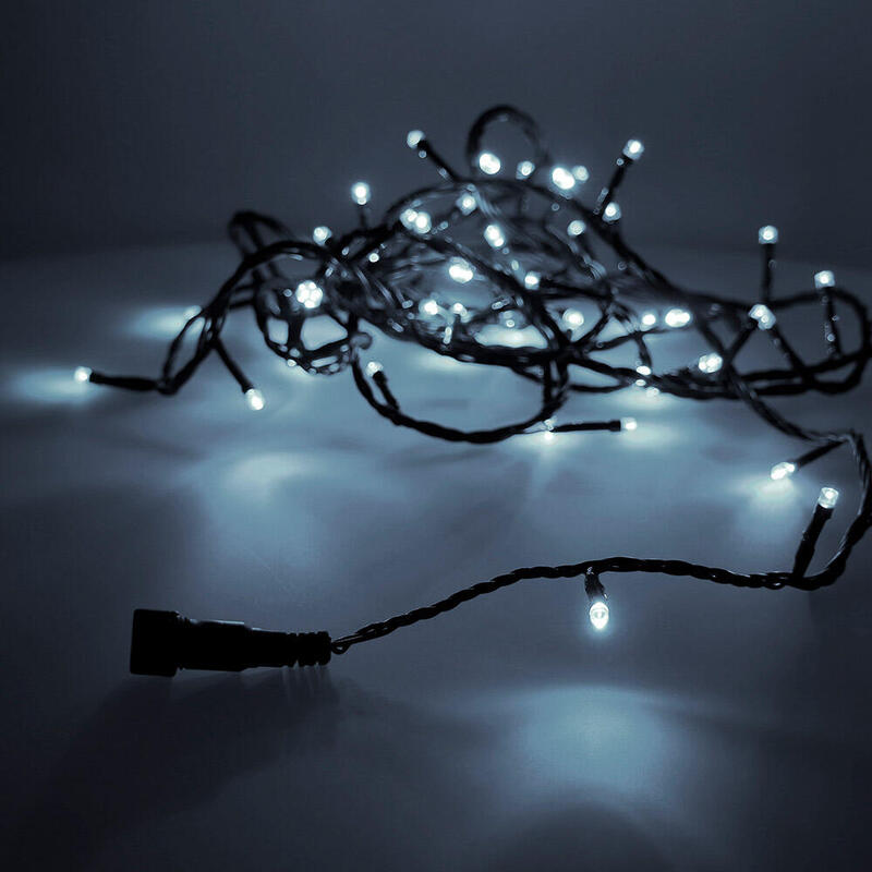 Guirnalda Easy-Connect 4m 60 Leds Blanco Frio Ip44 30v (Ip44 Interior-Exterior) Edm Total 1,08w