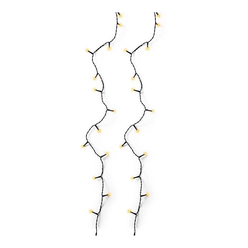 Guirnalda Multifunción, Uso Exterior, Basic, Cálida Clásica, Cable Negro, 180 Leds, 13,5 M