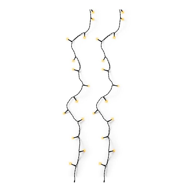 Guirnalda Multifunción, Uso Exterior, Basic, Cálida Clásica, Cable Negro, 360 Leds, 27 M