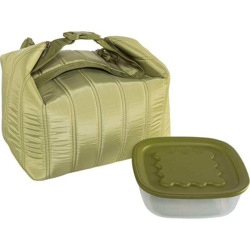 Guzzini Small Thermal Bag And Airtight Cont. Set Avocado Green