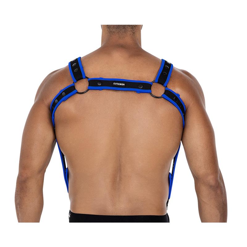 H4rness05 Arnés De Pecho Neon Azul Eléctrico Talla Única