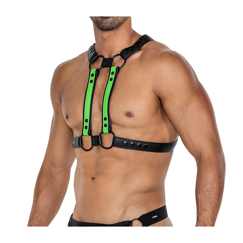 Arnés H4rness06  De Pecho 4way Verde Talla Única