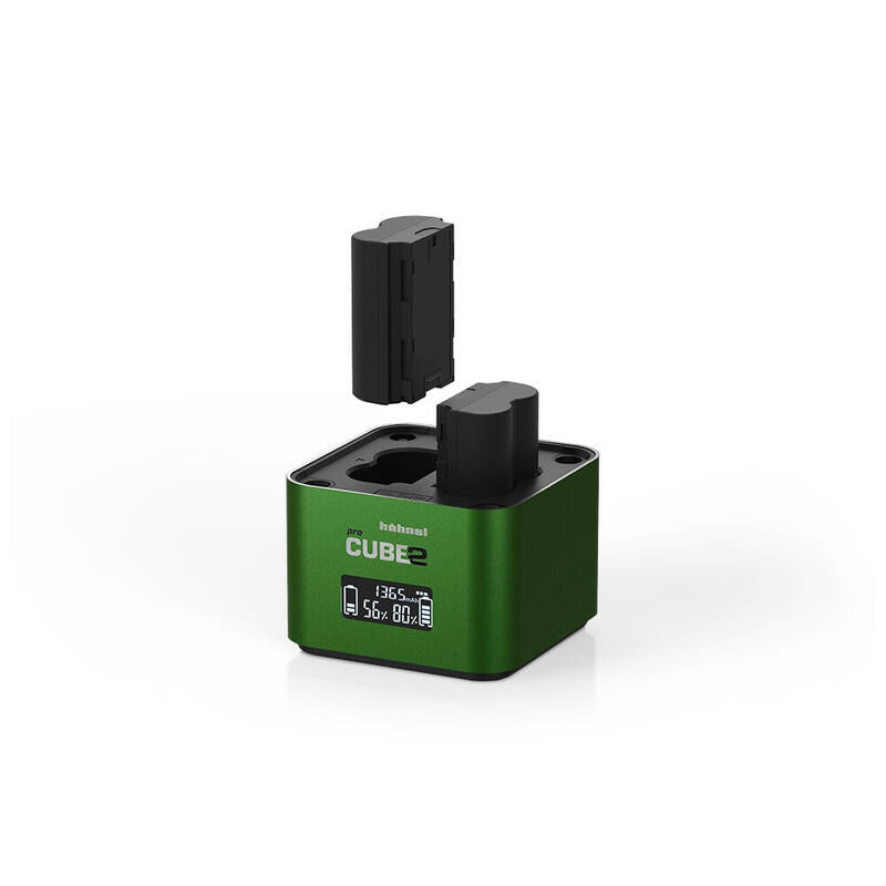 Hähnel Doppelcargador Pro Cube 2 - Fuji Con Lcd-Display Retail