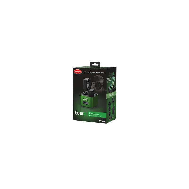 Hähnel Doppelcargador Pro Cube 2 - Fuji Con Lcd-Display Retail