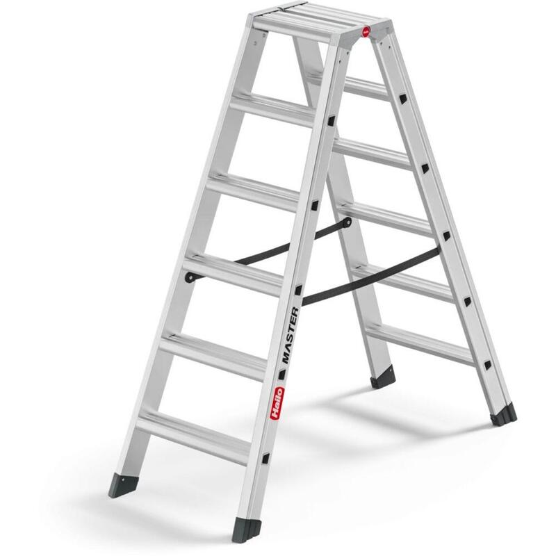 Hailo Master D100 2x6 Steps Double-Sided Stepladder