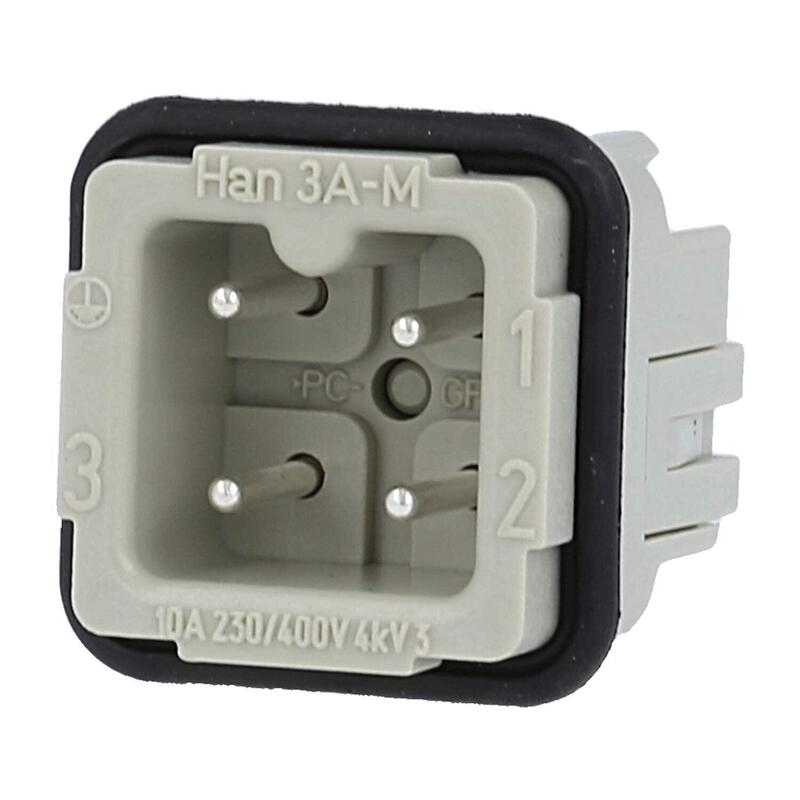Hart Conector Macho 3-Polos 09200032611