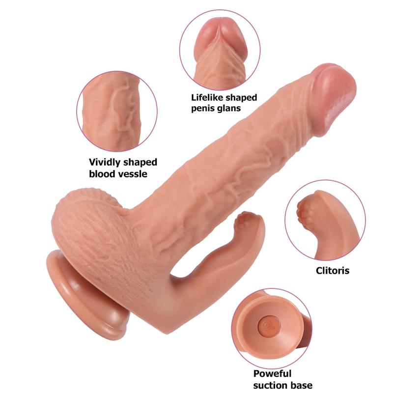 Haydon Dildo Con 20 Modos De Vibración Y Estimulador De Clítoris