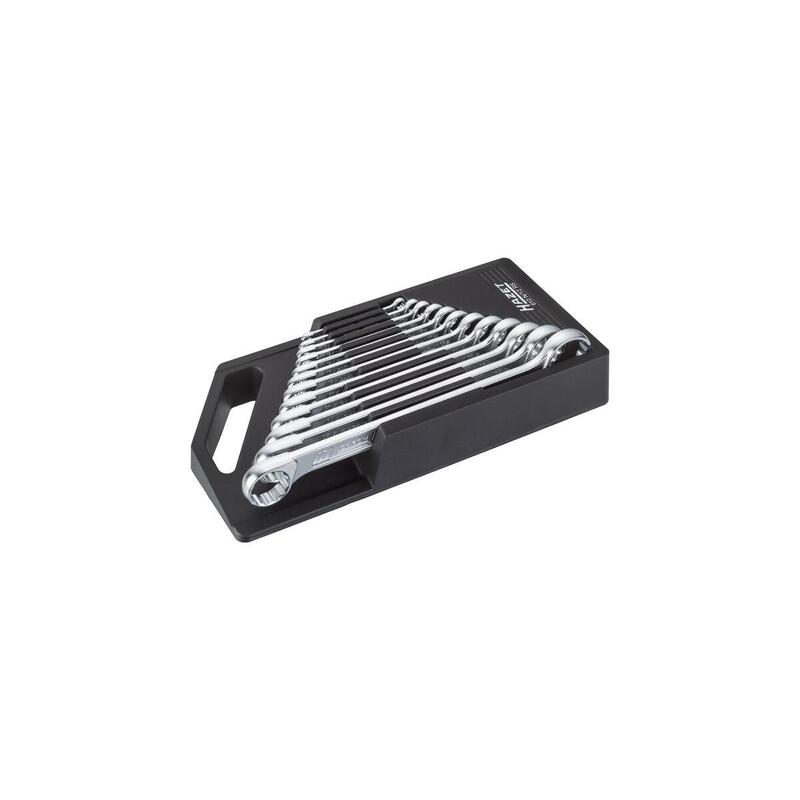Conjunto De Llave De Doble Anillo De Hazet 610n/12rs, 12 Partes, Soporte De Sujeción De Llave Con Un Mango 610n/12rs