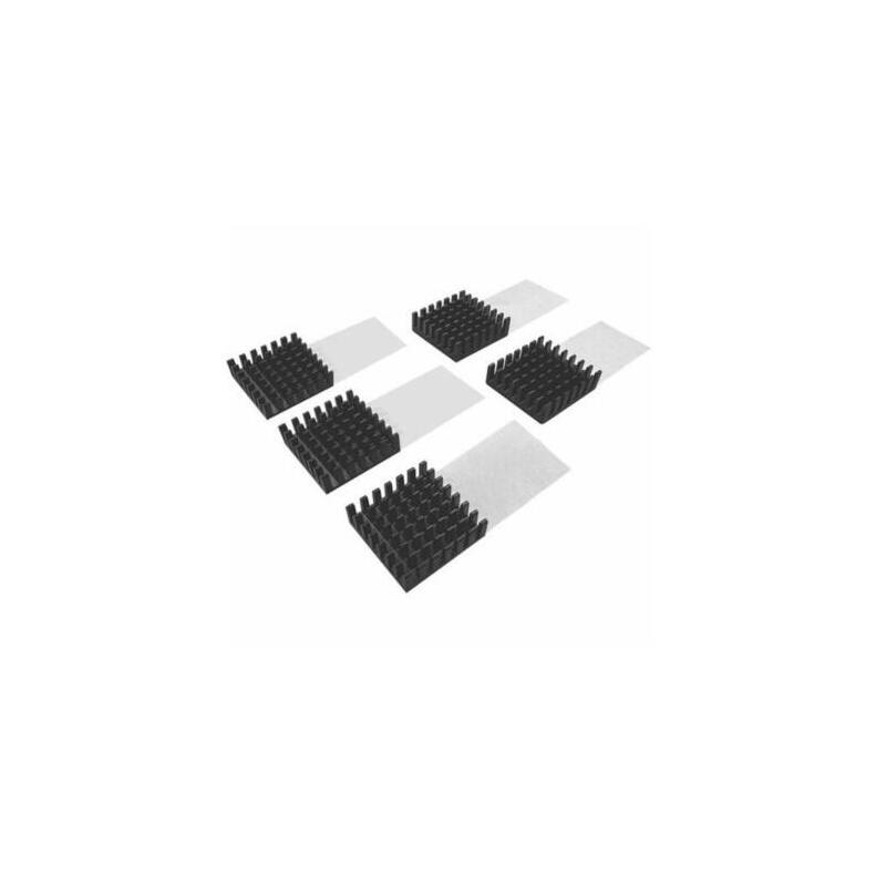 Heatsink F M.2 Ssd Module 5pcs - 15x15mm Black Self Adhesive