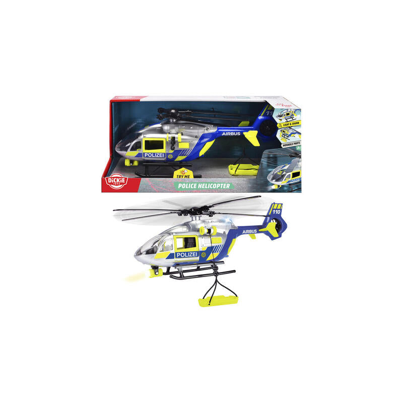 Helicóptero De Policía Dickie, Vehículo De Juguete 203716028