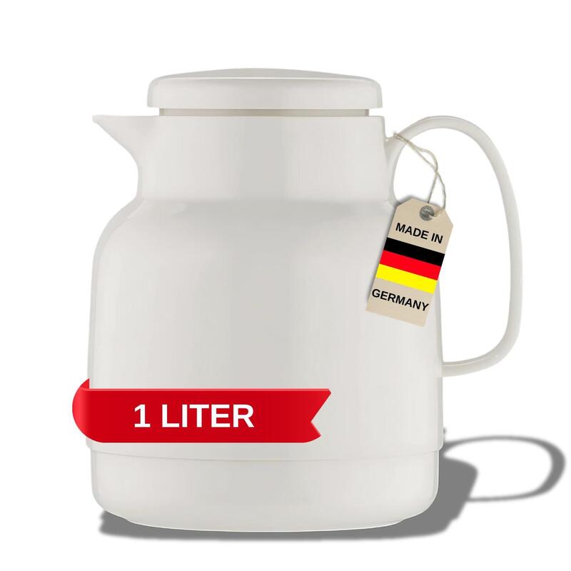 Helios Isolierkanne Mondo 1,0 L, Blanco