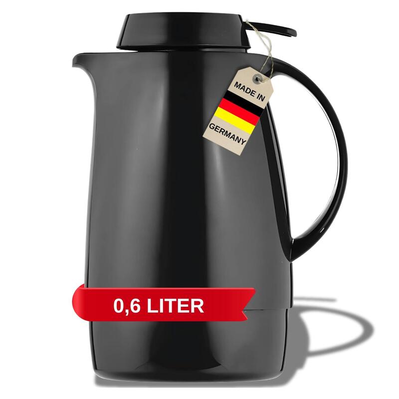 Helios Isolierkanne Servitherm 0,6 L, Negro