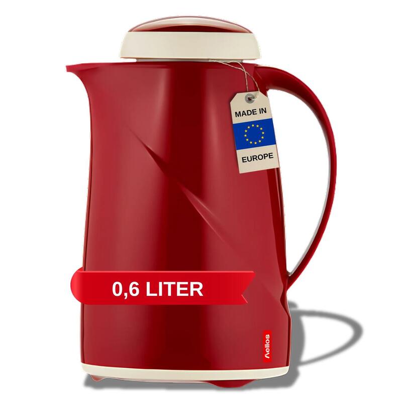 Helios Isolierkanne Wave 0,6 L, Rojo