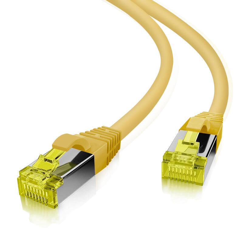 Helos Cable De Red Cat.6a Ghmt Awg 26/7 Amarillo 1,0m